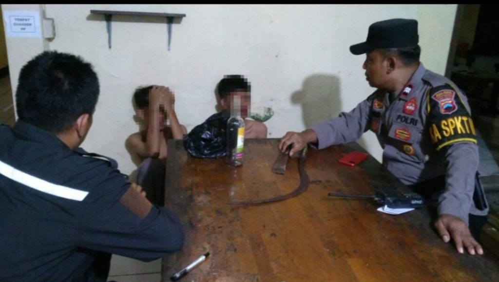 Hendak Tawuran dan Bawa Senjata Tajam, Dua Remaja Diamankan Polsek&nbsp;Purbalingga