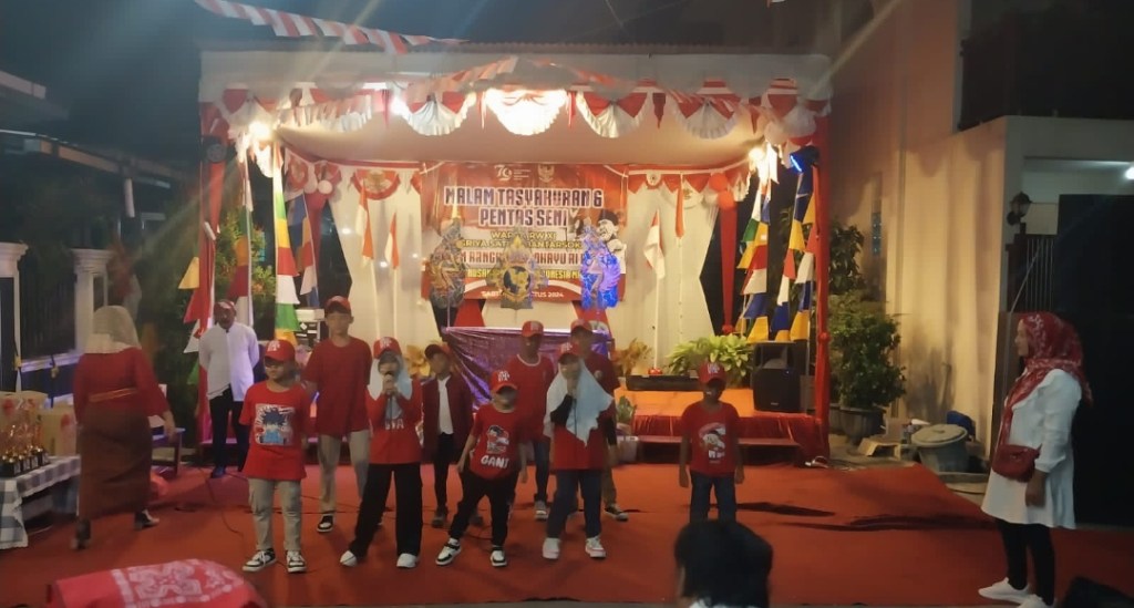 Diisii Ragam Pentas Seni dan Wayang Santri, Peringatan HUT RI di Perum Griya Satria Bantarsoka Berlangsung&nbsp;Meriah